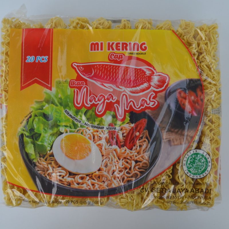 Mi Kering Ikan Naga Mas 20pcs 45gr